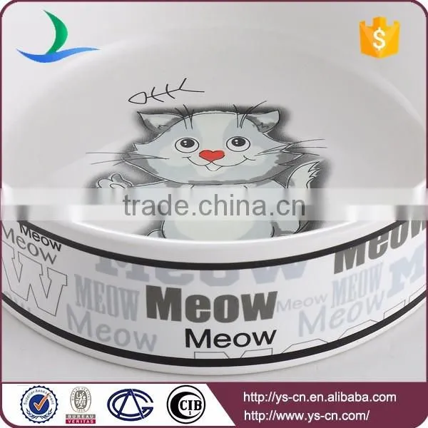 Wholesale Cat Bowl Pet Products With Cute Cat Decal photo-2