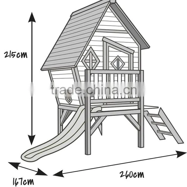 Wooden Movable Playhouse for Children photo-3