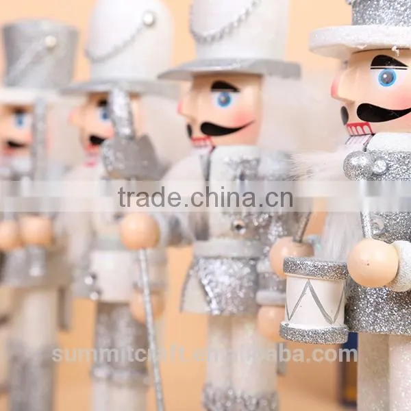 Wooden White Soldier Nutcracker Trendy Christmas Gifts photo-4