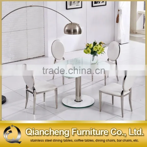 New Model Functional Extendable Dining Table With Stainless Steel Base photo-6