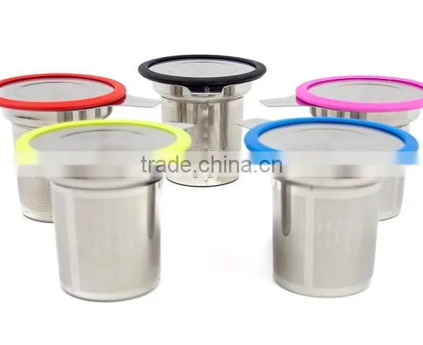 WS-TS18 Stainless Steel Mug Tea Filter Tea Infuser Bottle With Silicone Rimmed Lid photo-5
