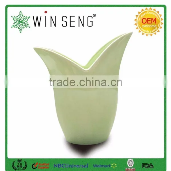 Deep V Shape Ceramic Vases Flower photo-2