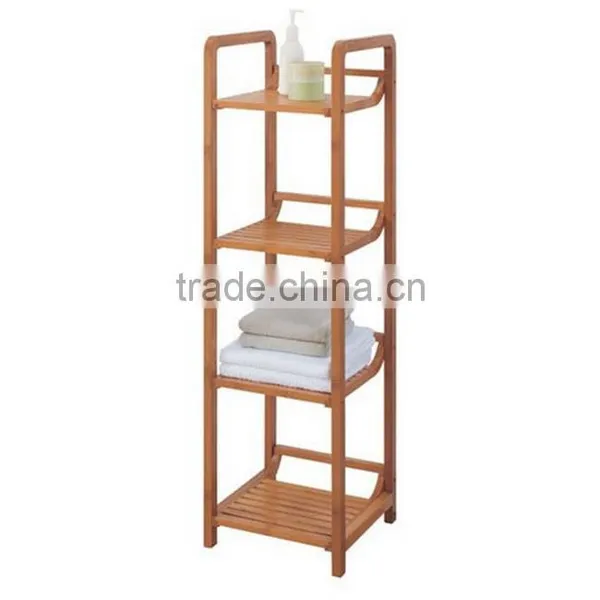 2-Tier Decorative Bamboo Bathroom Hanging Storage Basket photo-2