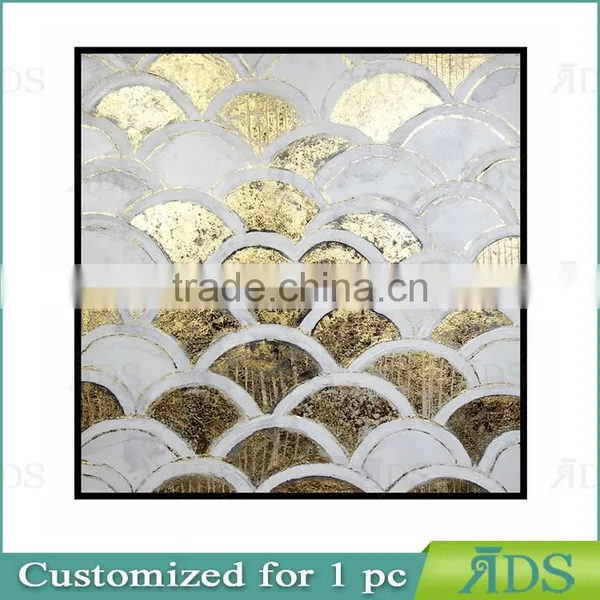 2017 New Design High Quality Gold Foil Wall Painting Gold Leaf Painting photo-2