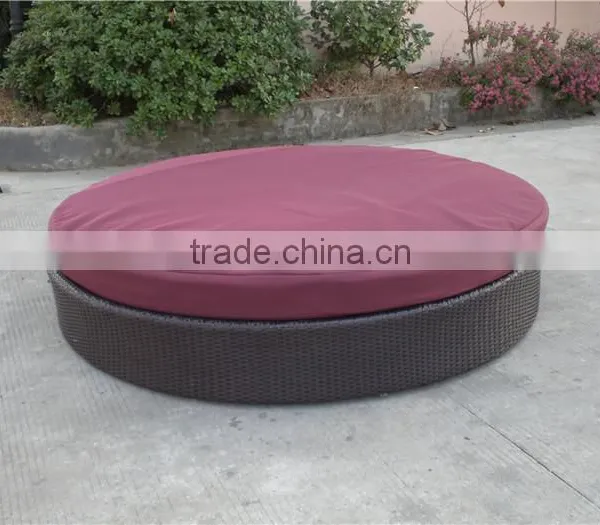Cheap Outdoor Rattan Round Bed photo-4