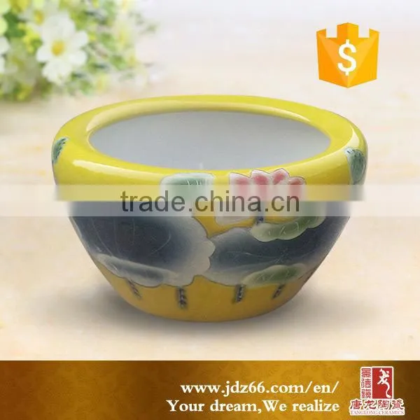 China Home Decor Wholesale White and Blue Hand Painted Ceramic Pots photo-2