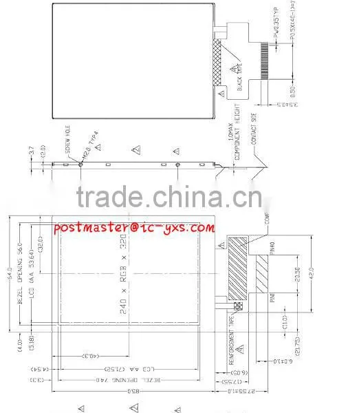 4:3 TFT Color Display 262k-colors 3.5 Inch RTP TFT 240RGBx320dots photo-4