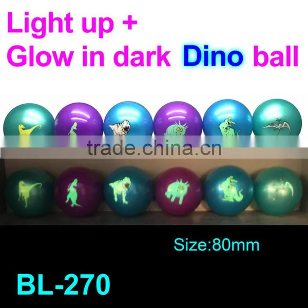 80mm Christmas Air Ball,bouncing Ball,air Ball Printed With Heart photo-3