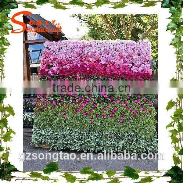 Artificial Flower Wall Indoor Decoration Artificial Flower Wall Decorative Wall Pieces photo-3