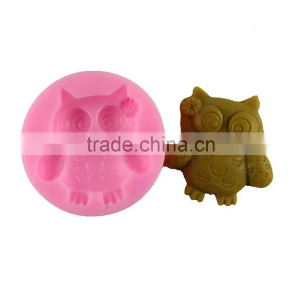 Liquid Silicone 3D Fondant Cake Decoration Mold Real Food Grade Silicone Baking Owl 1688 Agent photo-2