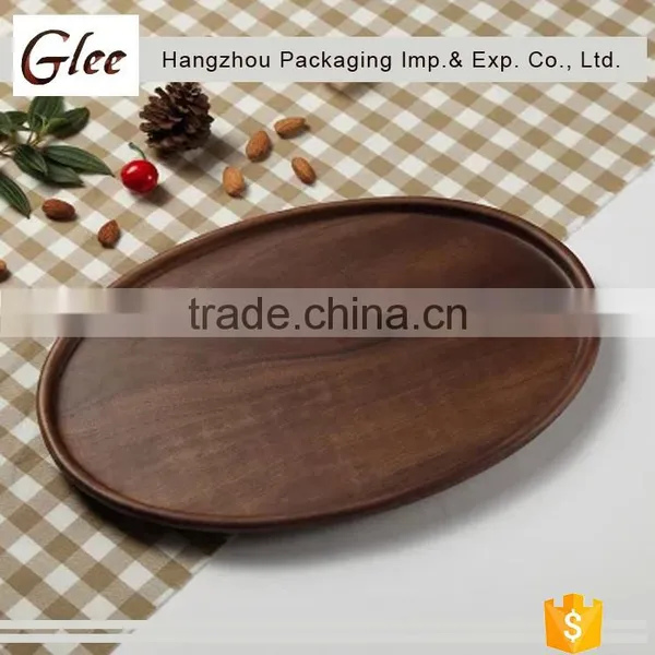 Marvelous Trendy Eco-friendly Black Walnut Lumber Wood Plate ,Wooden Square Shape Serving Tray/Dishes photo-3