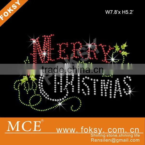 Rhinestone Christmas Transfer,rhinestone Transfer Motif