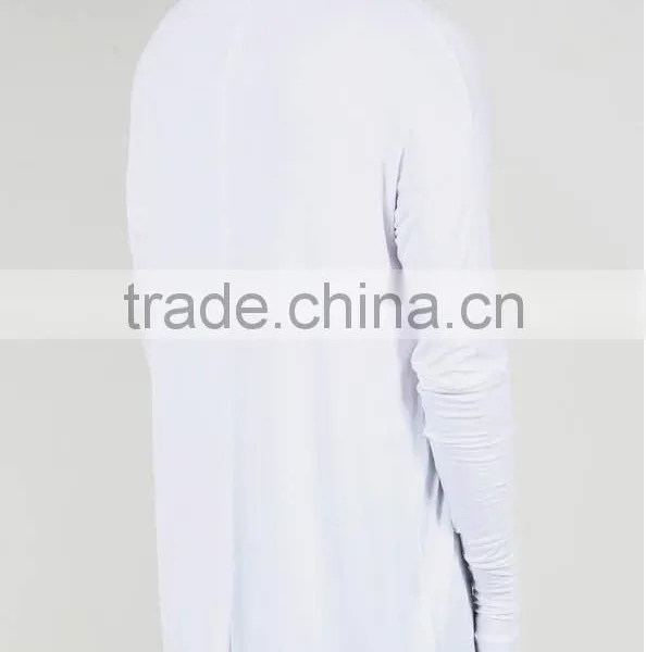 2016 Summer Long Sleeve t Shirt Extended t Shirt Sport Hip Hop Oversized t Shirt Streetwear Loose Tee Shirt photo-4