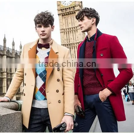 Vintagel Wool Men Coat Winter Coat photo-4