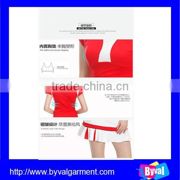 2016Fashion Women Sports Wear Dry Fit Tennis Suit Wholesale for Lady photo-4