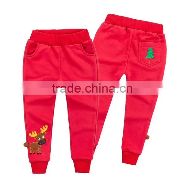 China Supplier Boy Trousers Wholesale100%Cotton Kids Wear Casual Children Embroidery Trouser Pants photo-4