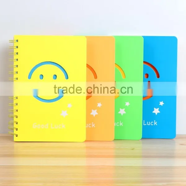 A5 Cheap Student Notebook Customizable Spiral Planner Hollow Card Paper Cover Organizer Printing photo-6