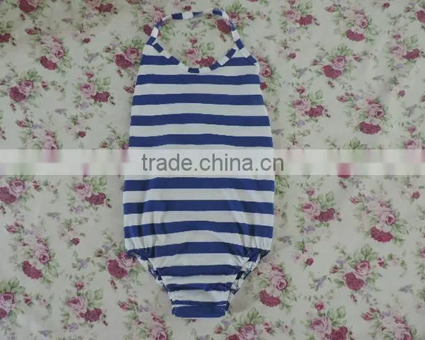 Persnickety Boutique Classical Stripe Toddlers Swimwear Swing Top One-piece Cotton Clothing Wholesale 2016 photo-2