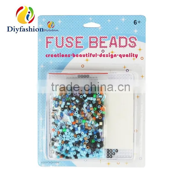 Diyfashion 5mm Hama Perler Fuse Beads Dolphin Sea Turtle Set With Puzzle Iron Paper and Twezzer Hama Beads Toys for Kids 18033 photo-2