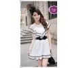 Roman Lacy Lotus Leaf Gets One-Piece Dress (863-055)