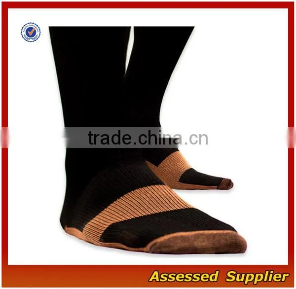 FXS160/ High Quality Custom Antibacterial Antiodor Copper Compression Socks photo-3