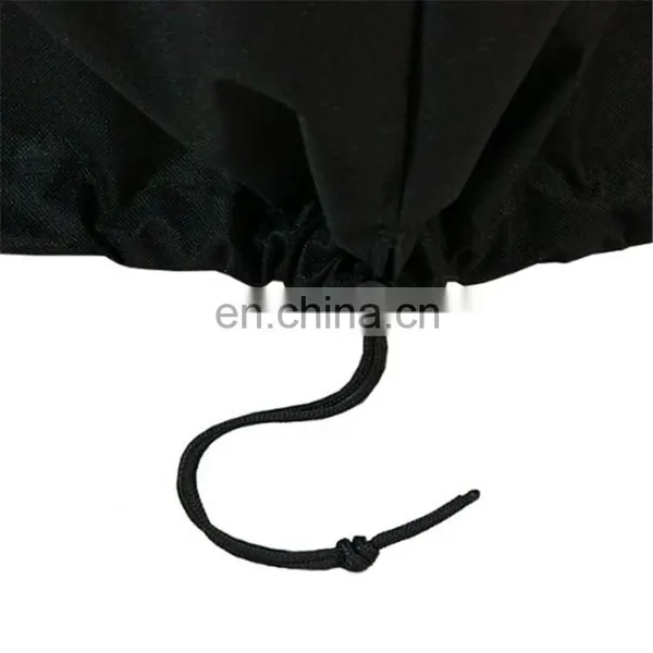 Heavy-Duty Weather-Resistant Round Fire Pit Cover With Drawstring and Toggle Closure photo-3