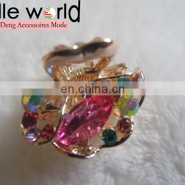 High Quality Jewel Mini Rhinestone Hair Claw Clip photo-3