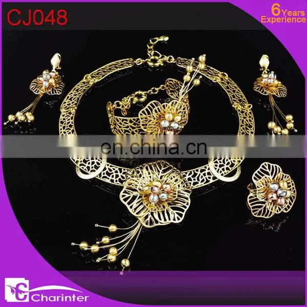 Free Shipping Big Fashion Jewelry Set/dubai Gold Jewelry Set / Rani Haar Jewelry Set photo-2