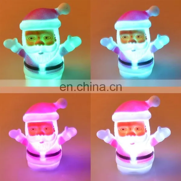 Dropshipping Christmas Decoration Gifts Cool Nightlight, Plastic LED Light-emitting Santa Claus photo-4