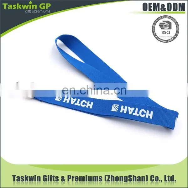 New Arrival Custom Cheap Printed Polyester Blue Lanyards no Minimum Order photo-4