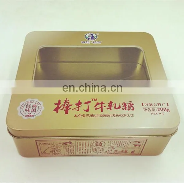 Mongolian Sliced Dried Beef Metal Tin Box With Window photo-3