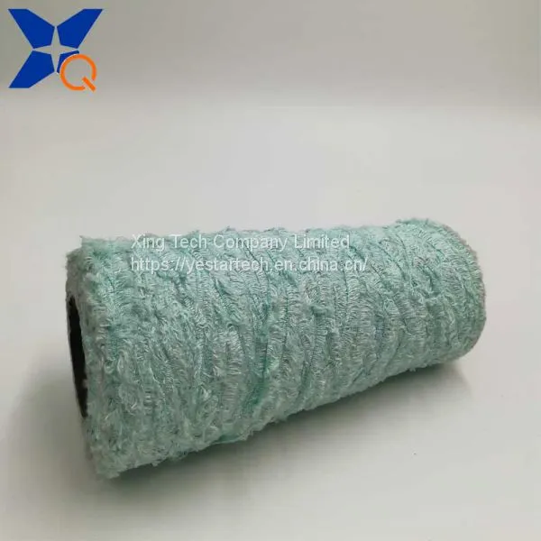Nm13 Light Blue Microfiber Half Fancy Yarns Could Not Pass Needle Detector Conductive Touchsreen Yarns for Gloves-XT11019 photo-5