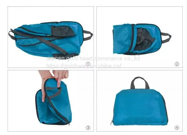 Nylon Polyester 210D 190T 420D Sport Leisure Foldable Backpack With Zipper photo-3