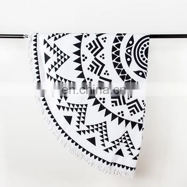 Factory Price Promotional Digital Printed Custom Logo Sublimation 80% Polyester 20% Polyamide Microfiber Beach Towel photo-3