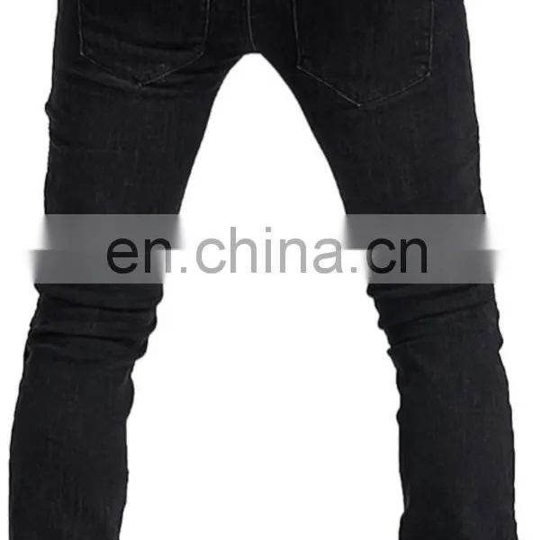 DiZNEW Bulk Wholesales Men's Super Biker Jeans Ripped Stretch Jeans Pants photo-4