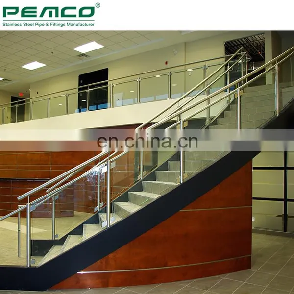 Deck Inox Square Side Mounted Glass Balustrade Balcony Stainless Steel Glass Railing Prices photo-5