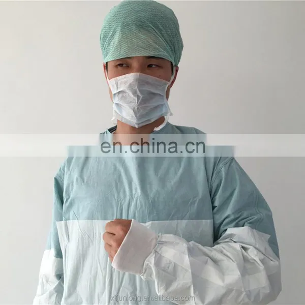 Medical Use Non Woven SMS Disposable Surgical Gown for Hospital Patient photo-4