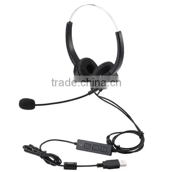 Factory OEM Service Corded Call Center Usb Headset photo-2