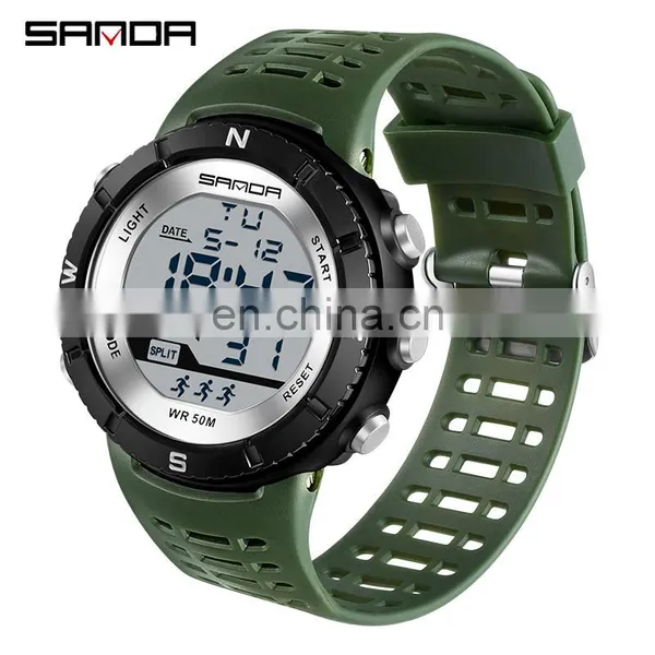 SANDA 286 High Quality Led Display Boys Wristwatch Luminous Chronograph Waterproof Sport Watch Digital Men photo-4