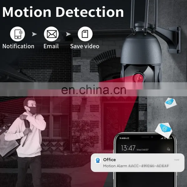 4GSIM CARD 5MP Wireless Security IP Network Camera 5X Zoom HD PTZ Outdoor Home Surveillance Dome Cam CCTV 50M IR Night Vision photo-5