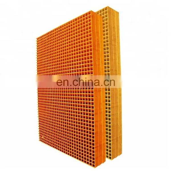 38*38mm Mesh Size Frp Plastic Composite Molded Floor Grating Anti-slip Fiberglass Panel Frp Grating photo-3