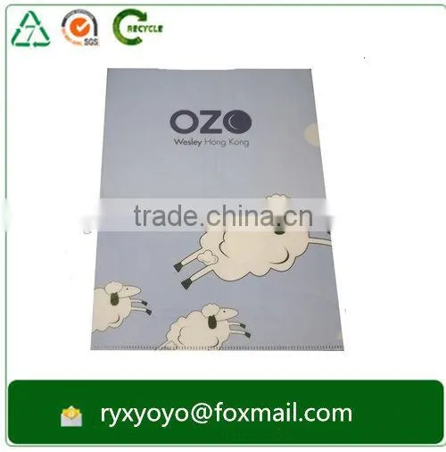 Transparent Glossy Polypropylene Plastic a4 Size L Shape Clear Folder Supplier's Choice photo-3