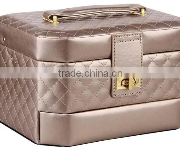 Custom Make Leather Jewelry Box Travel Case and Lock photo-3