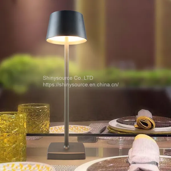 Cordless Metal Decorative LED Dining Table Lamp