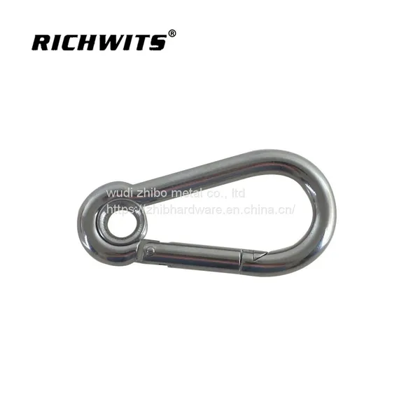 304/316 Stainless Steel Carabiner Hook With Eyelet photo-4