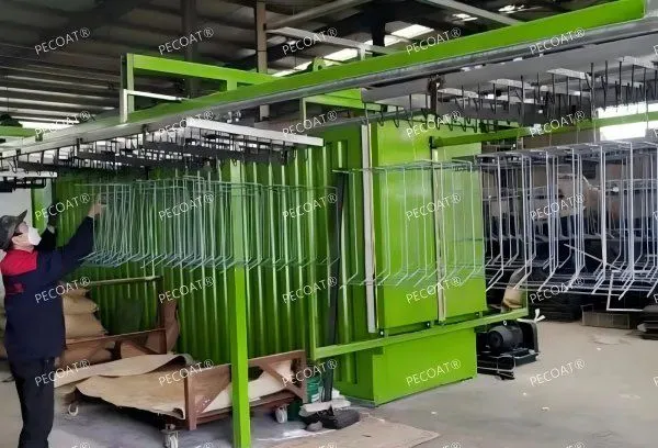 High Efficiency Fluidized Bed Powder Coating Machine for Pipe and Basket Coating