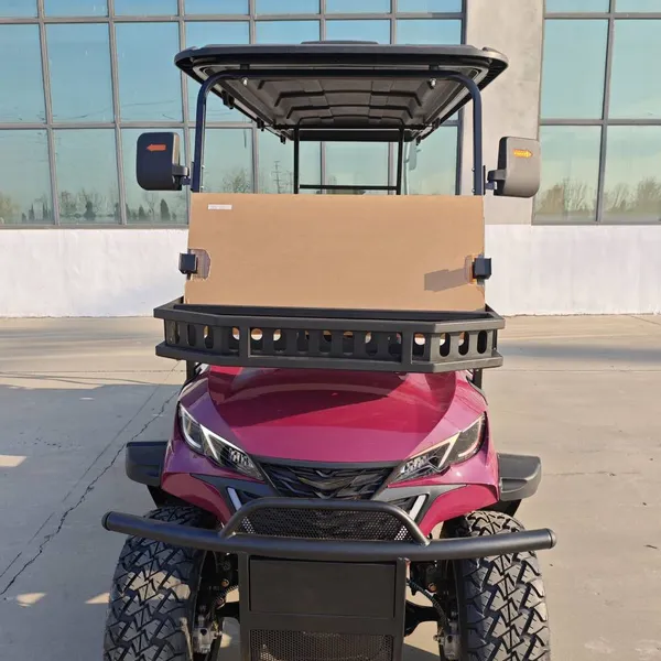 New 4+2 Six-seater Electric Golf Cart and Patrol Vehicle for Export Trade, Customizable by Original Manufacturer photo-4