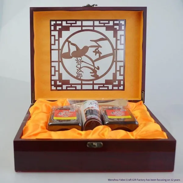 Wooden Box for Snow Frog Oil, Gift Box Packaging for Forest Frog Oil. 15 Years of Dedication to Production and Design by Yabei Factory photo-3