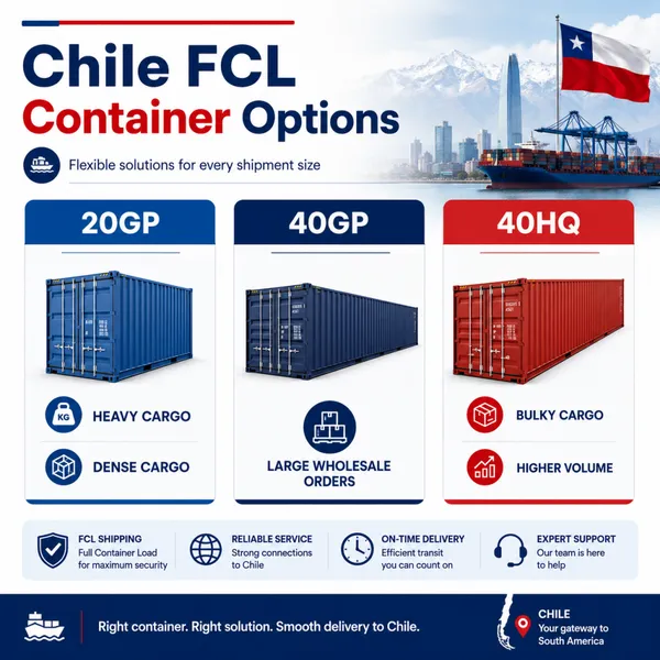 Servicio de envío de contenedores de carga completa (FCL) de China a Chile y trámite de aduanas photo-2