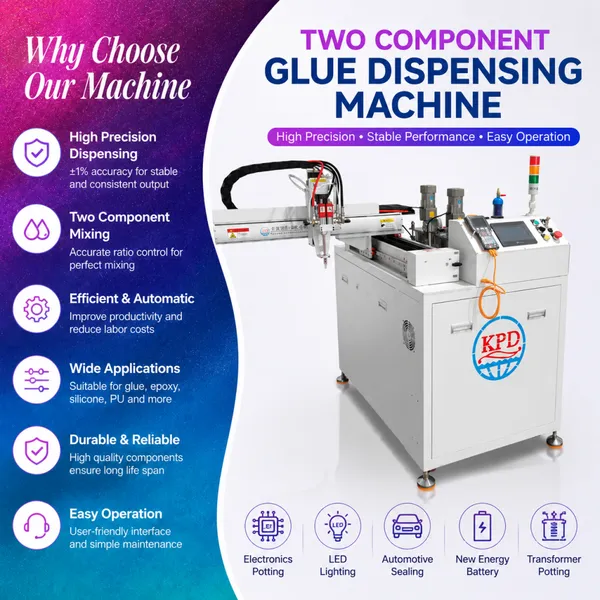 AB Two Components Silicone Epoxy Resin Polyurethane Glue Dispenser Dispensing Mixing Filling Potting Machine